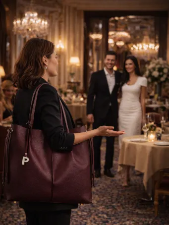 Lüks Bordo Full-Grain Deri Omuz Çantası