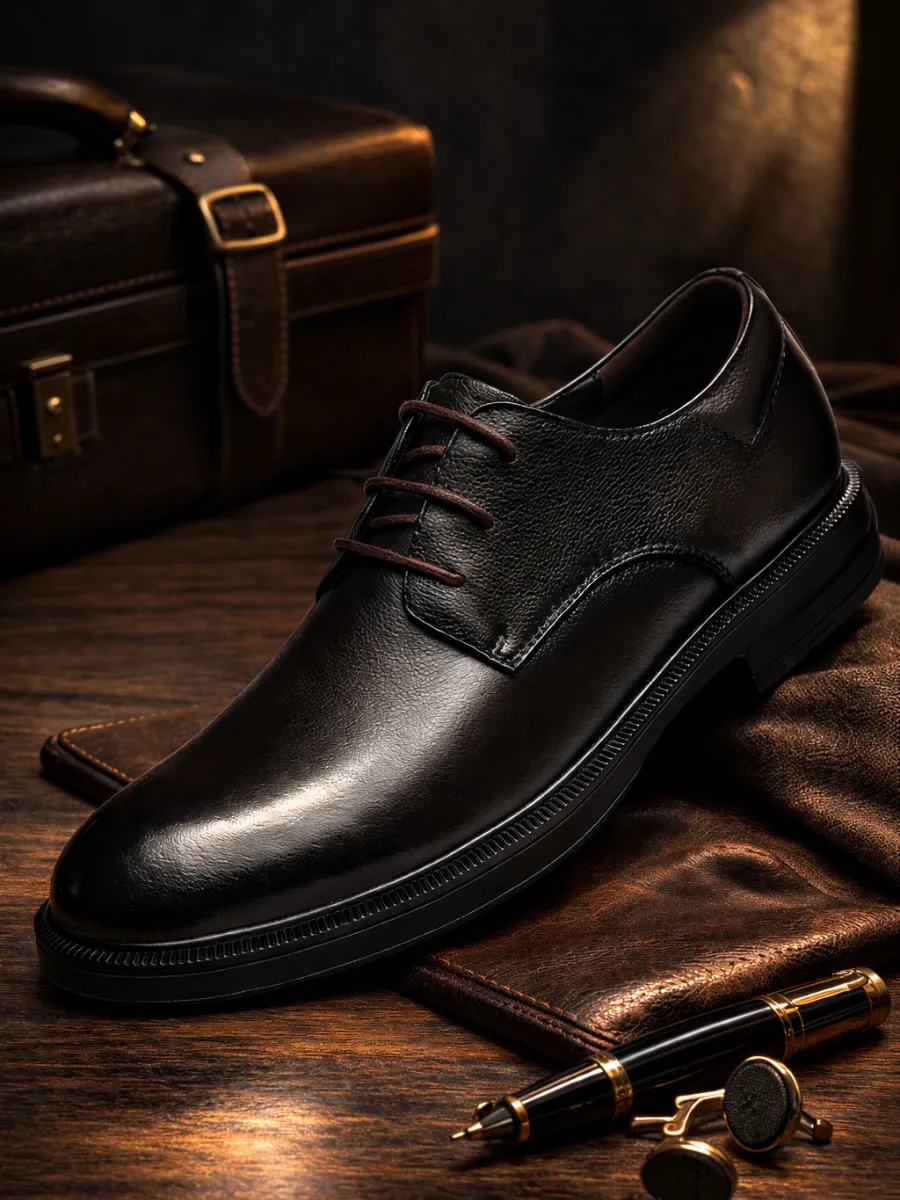 Klasik Deri Bağcıklı Erkek Ayakkabı