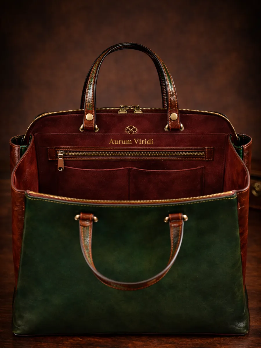 Bordo Süet Astarlı Zümrüt Deri Çanta